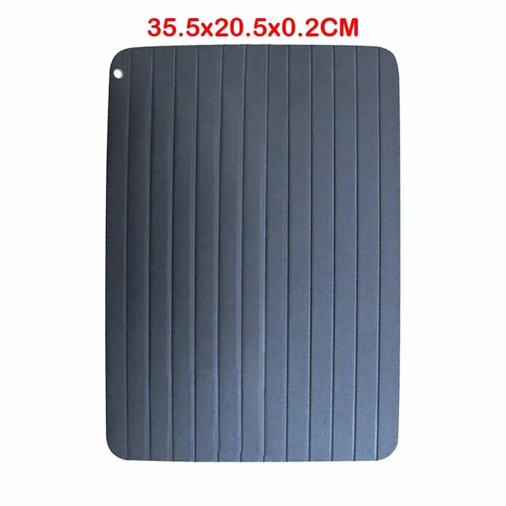 35.5x20.5x0.2CM Быстрый лоток для разморозки, оттепель замороженных продуктов, мяса, рыбы в считанные минуты, кухонный лоток для разморозки, без электричества, химикатов, коврик для микроволновой печи - Цвет: 35.5x20.5x0.2CM