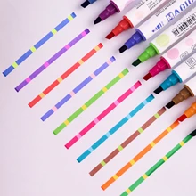 12 Uds magia Color Variable pluma de dibujo Color marcadores rotuladores permanentes Scrapbooking suministros para arte de papelería de la escuela