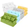 1:12 Mini Dollhouse Furniture Sofa with 3pcs Pillow Set Simulation Miniature Living Room Kids Pretend Play DIY Doll House Decor ► Photo 3/6