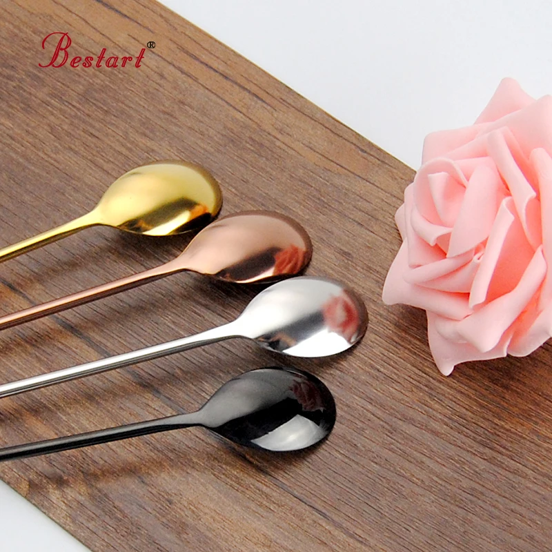 7 Color Cocktail Japanese Bar Spoon Long 304 Stainless Steel Spiral Pattern 12 Inch Bar Cocktail Shaker Wine Spoon Tool