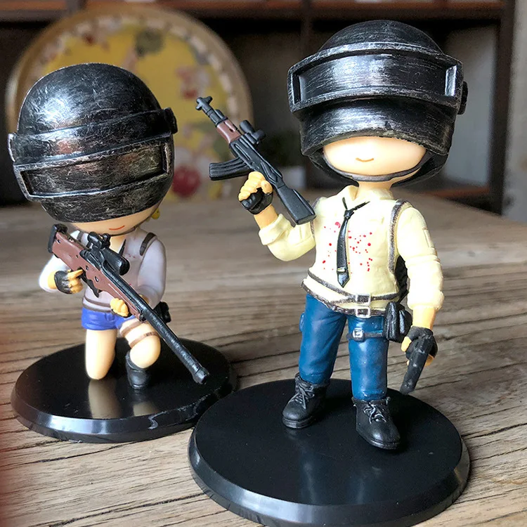 Car Interior Decoration Hot Game PUBG Cartoon Action Figure Playerunknown's  BattleGrounds Model Auto Accessories Toys Boys Gifts _ - AliExpress Mobile