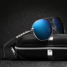 Мужские поляризованные солнцезащитные очки для вождения классические винтажные простые стильные круглые