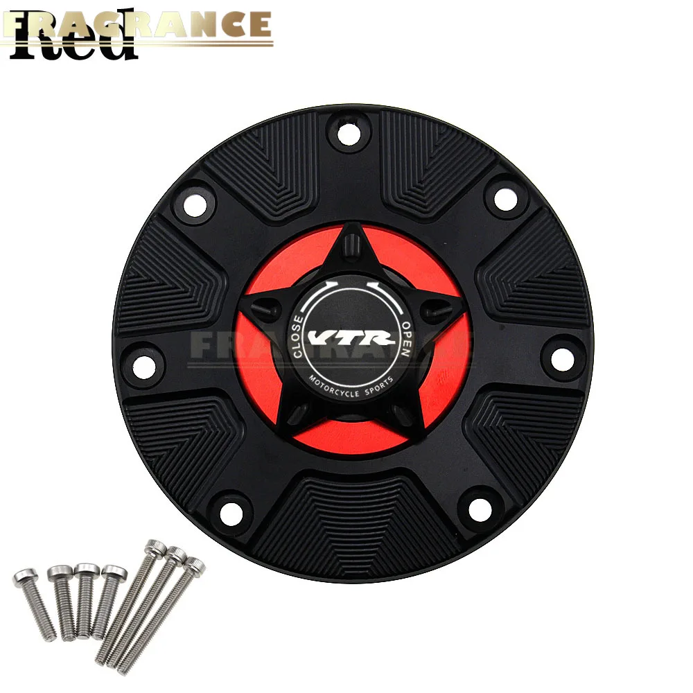 VTR газа топливного бака Кепки для HONDA VTR 1000F VTR1000 F VTR1000F 2001-2005 мотоциклетные Quick Release крышка