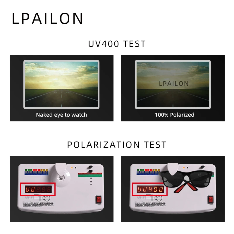 LPAILON зеркальные поляризованные солнцезащитные очки для мужчин и женщин квадратный стиль вождения солнцезащитные очки мужские защитные очки тени UV400 ретро брендовый дизайнер