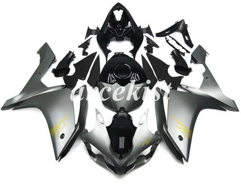 

Injection Mold New ABS Motorcycle Full Fairings Kit add Tank cover Fit for YAMAHA YZF-R1 2007 2008 07 08 set silver