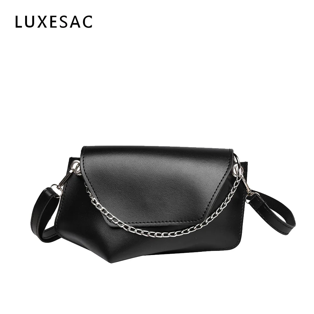 Небольшая сумка через плечо для женщин 2020 высококачественная черная кожа