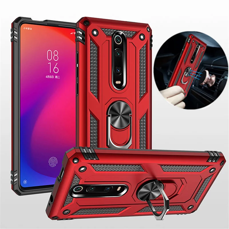 Для Xiao mi K20 Pro mi 9T mi 9 mi 9T CC 9E SE CC9 A3 Lite ударопрочный чехол с магнитным кольцом для Red mi Note 7 8 Pro 7A 8A