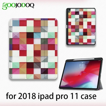 

GOOJODOQ Funda For iPad Pro 11 Case with Pencil Holder Support Wireless Charging for Apple Pencil 2 for iPad Pro 11 2018 Case