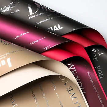 

20sheets Thickened Waterproof Craft Wrapping Papers for Flower Bouquets Waterproof Wrap Roll Floristry DIY Material Supplies