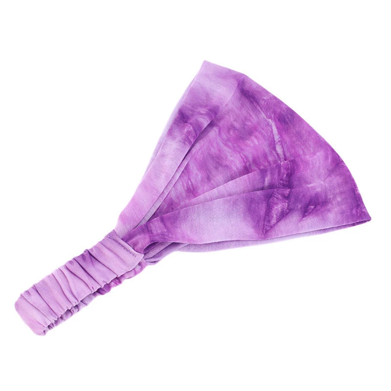 Purple Headband 1 шт хлопок Красочные тюрбан Женщины/девушки яркое оголовье стрейч банданы головные уборы эластичные волосы резинки аксессуары - Цвет: Purple Headband