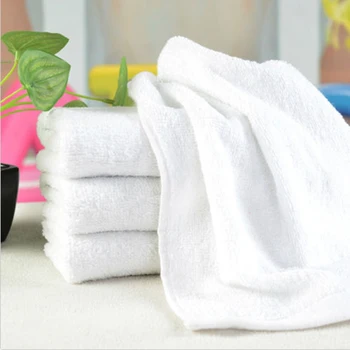 

30*60cm Portable White Soft Washcloths Hand Towels Microfiber Fabric Face Towel Hotel Bath Towel