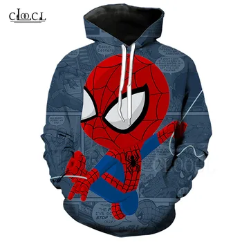

Cute Cartoon Spiderman Harajuku Sweatshirt Men Hoody 3D Print Hoodies Women Casual Oversized Hip Hop Sportswear For Male Female