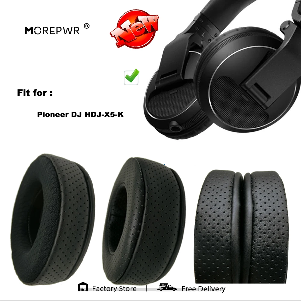 Morepwr Substituição Ear Pads para Pioneer DJ, HDJ X5 K Headset Parts