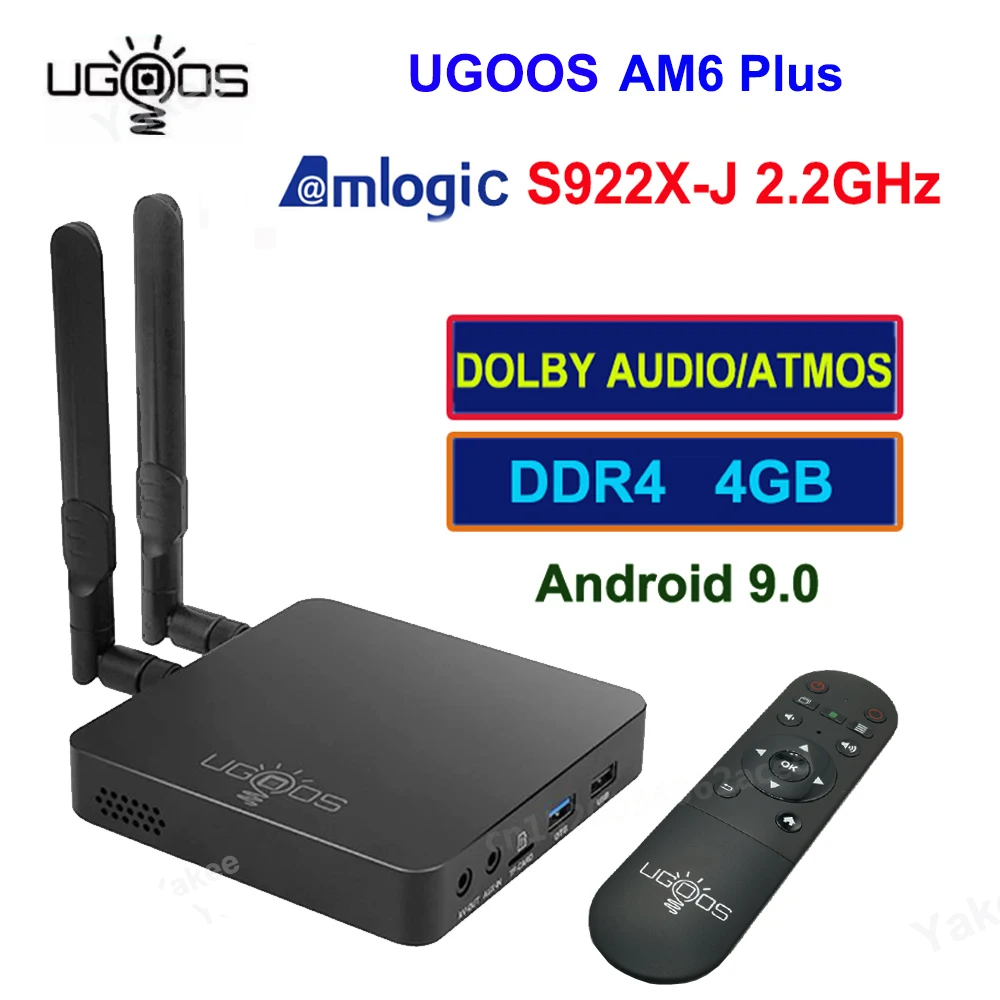 ТВ приставка UGOOS PRO AM6 Plus Amlogic S922X J 4 Гб DDR4 32 Гб ROM Android 9,0 Смарт ТВ приставка WiFi 1000 м BT5 телеприставка Airscreen|ТВ-приставки и медиаплееры| | АлиЭкспресс