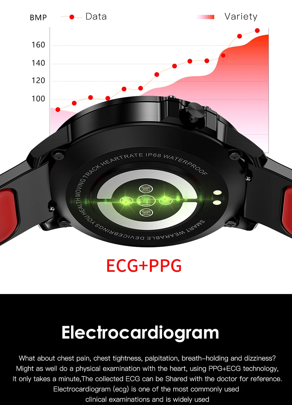 L7 L8 Bluetooth Смарт-часы для мужчин ЭКГ+ ppg Hrv монитор сердечного ритма артериального давления Ip68 Водонепроницаемый умный браслет Android Ios