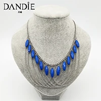 Dandie акриловое и металлическое ожерелье, мода, простые женские аксессуары - Окраска металла: SMXL-41A