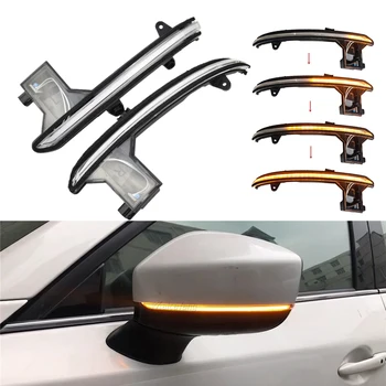 

For Mazda CX-5 CX5 KF 2017 2018 LED Dynamic Turn Signal Blinker Sequential Door Side Rearview Mirror Indicator Scroll Light Trim