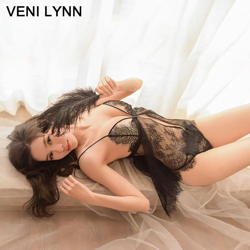 VENI LYNN ночные рубашки для сна бар & Ночная Одежда Для Женщин Шелковое ночное