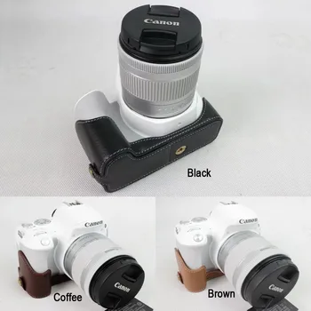 

Genuine Real Leather Camera Half Case Grip for Canon Eos 200D 250D Rebel SL2 SL3