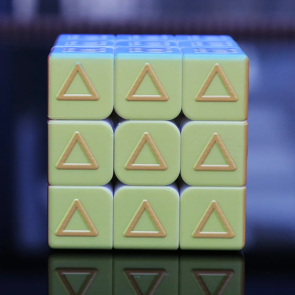 [Музыка, вечерние, трехслойные кубики Рубика] рельефная Геометрия 3-Order Blind Rubik's Cube УФ печать гладкое отверстие-клейкая бумага