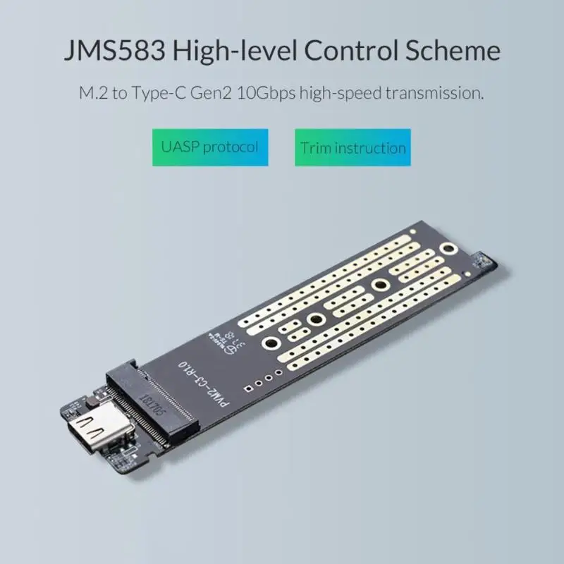 Чехол для хранения жесткого диска ORICO M.2 SSD M.2 M-Key для корпуса USB 3,1 type C скорость передачи 10 Гбит/с для iOS для Windows 7/8/10