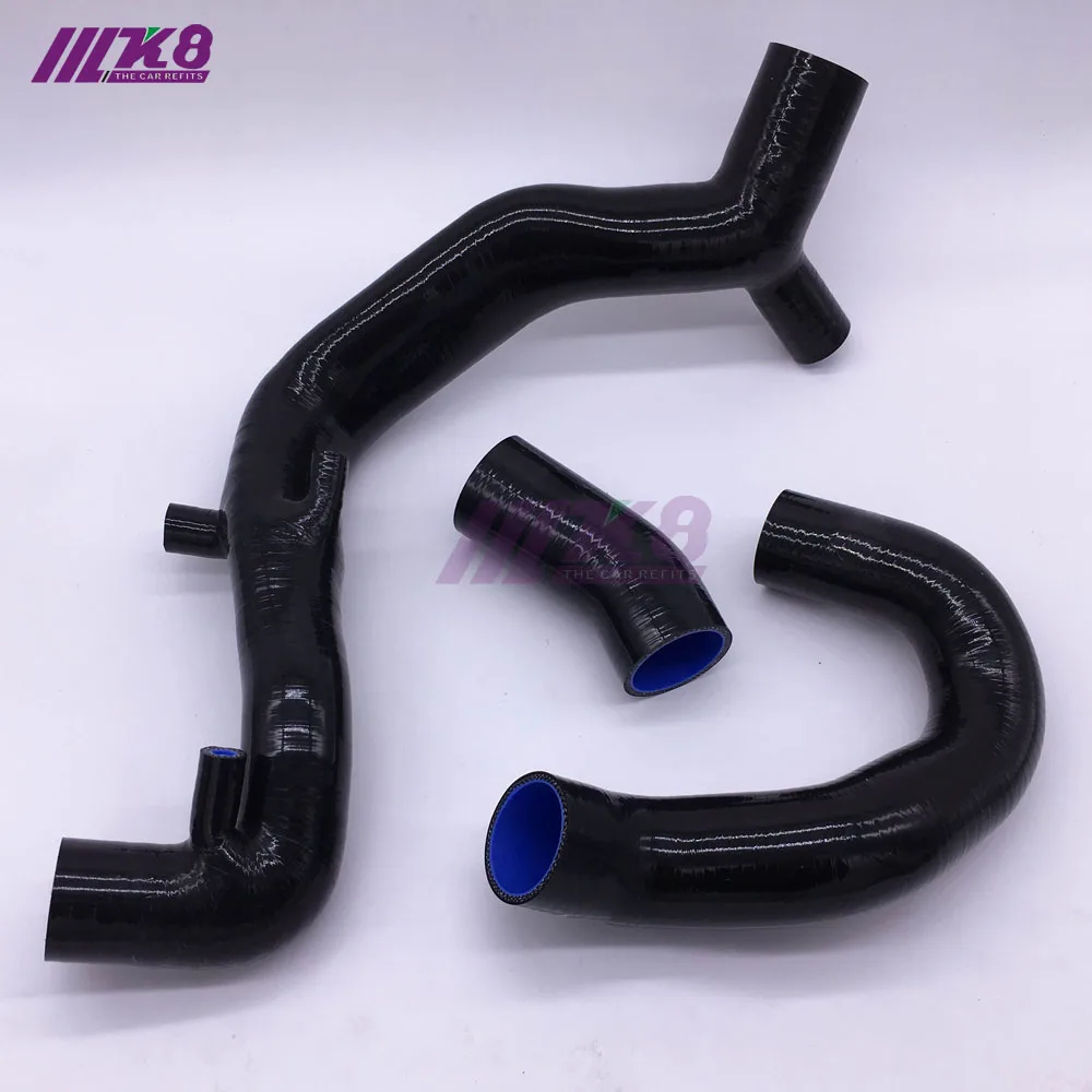 Turbo Intake Hose For Benz SMART 1000 smart 451 1.0T Silicone Radiator Hose Kits(3Pcs) Red/Blue/Black
