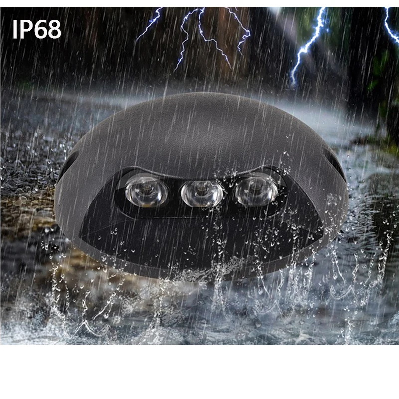 4PCS IP68 Waterproof 2w 3w 6w LED Underground Light Outdoor Ground Garden Path Floor Buried Yard Spot Landscape DC12V AC85V-265V