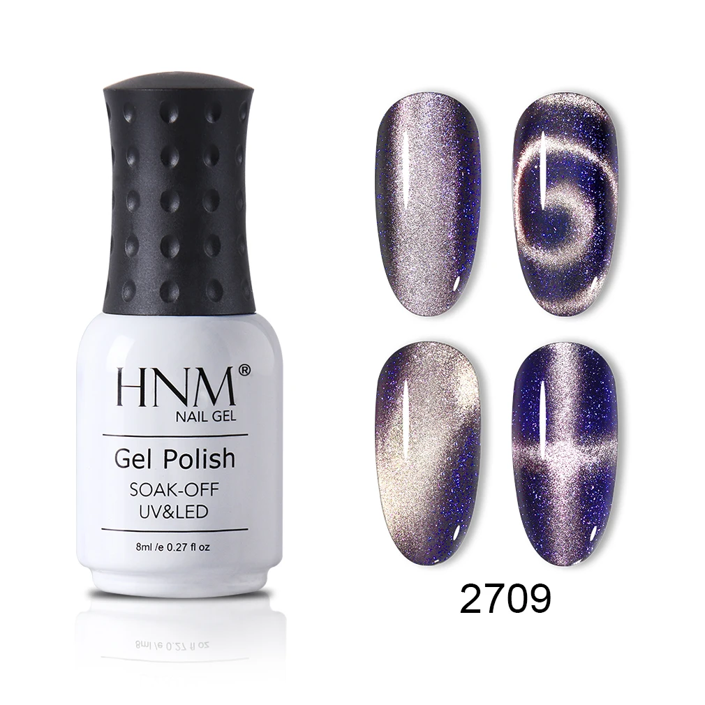 Glitter 9 HNM 8 мл 9D блеск Хамелеон кошачьи глаза гель лак для ногтей черная основа требуется замачивать Магнитный УФ светодиодный лак - Цвет: Glitter 9