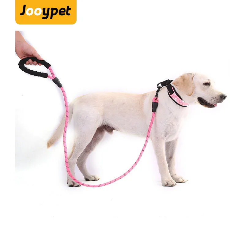 JOOYPET веревка для альпинизма, крепкий нейлоновый плетеный поводок для собак, Светоотражающий Поводок для собак