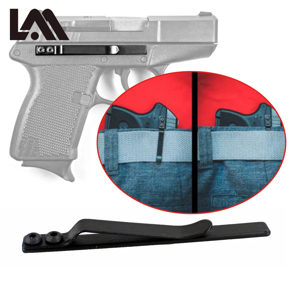 

Universal Gun Clip Holster IWB for Semi-Automatic Handguns Ambidextrous Concealed Gun Belt Clip for Right Left Hand