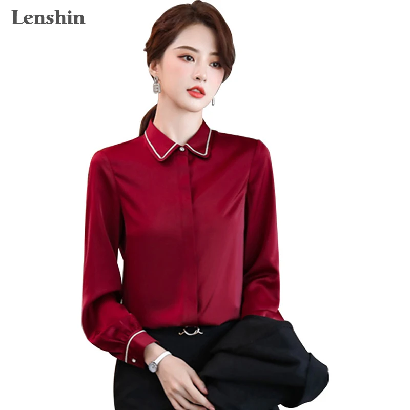 lenshin-new-fabric-high-quality-smooth-and-soft-patchw-shirt-for-women-blouse-tie-elegant-tops-long-sleeve-office-lady-work-wear