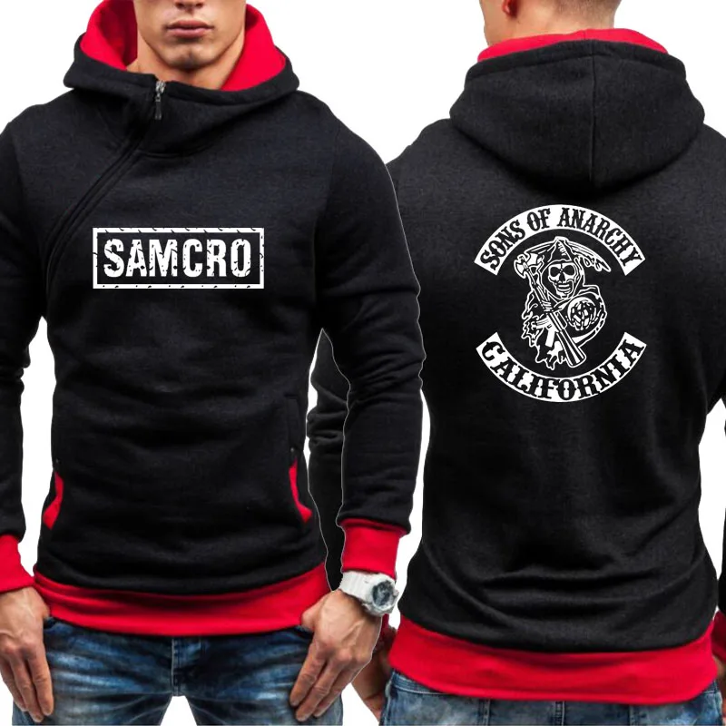 Мужская Флисовая Толстовка SOA Sons of анархия Детская толстовка уличная одежда SAMCRO