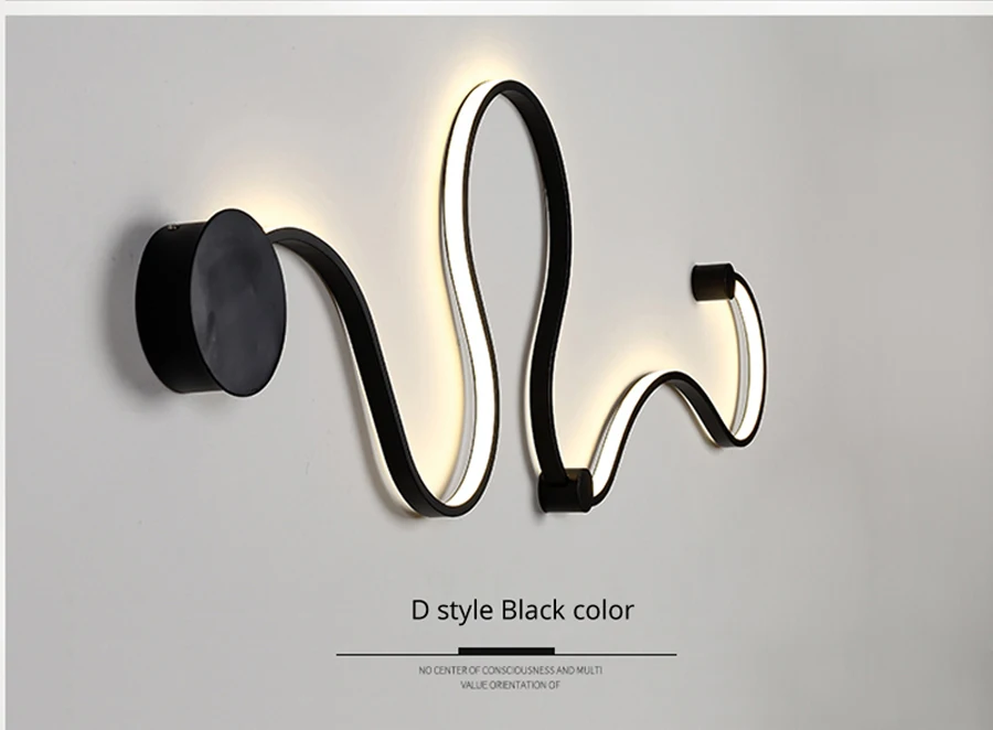 Modern Wall LED Lamps For Bedroom Study Living Balcony Room Acrylic Home Deco In White Black Iron Body Sconce Lights Fixtures