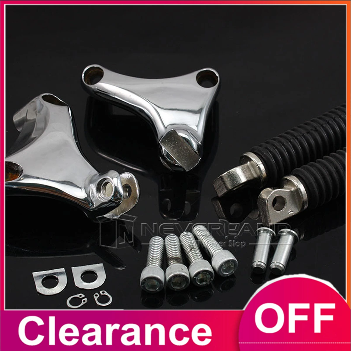 

Motorcycle Foot Rests Footrest Rear Passenger Foot Peg Pedal For Harley Sportster XL 2004-2013 D40