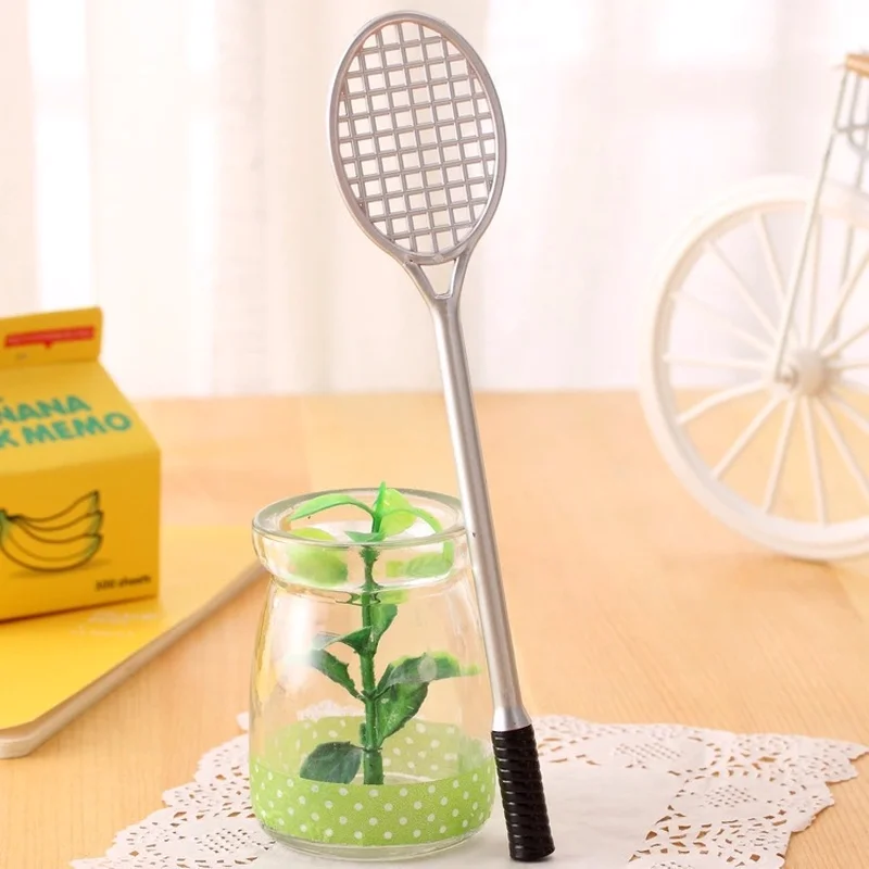 1Pcs Personalized Kawaii Writing Pens Creative School Stationery Cute Badminton Racket Gel Pen For Kids 0.38mm Random - 5