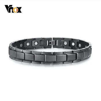 

Vnox Bio Energy Power Balance Magnetic Anklet for Men Stainless Steel Therapy Healing Jewelry