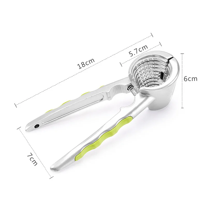 Wonderlife Aluminum Nutcracker with Four Nips Clamps Kitchen Tool Multi-Functional Nut Cracker Sheller Walnut Cracker