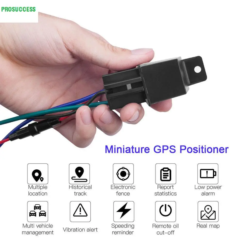

Car GPS Tracker C13 Tracking Relay Device GSM Locator Remote Control Anti-theft Monitoring Cut off oil System with free APP