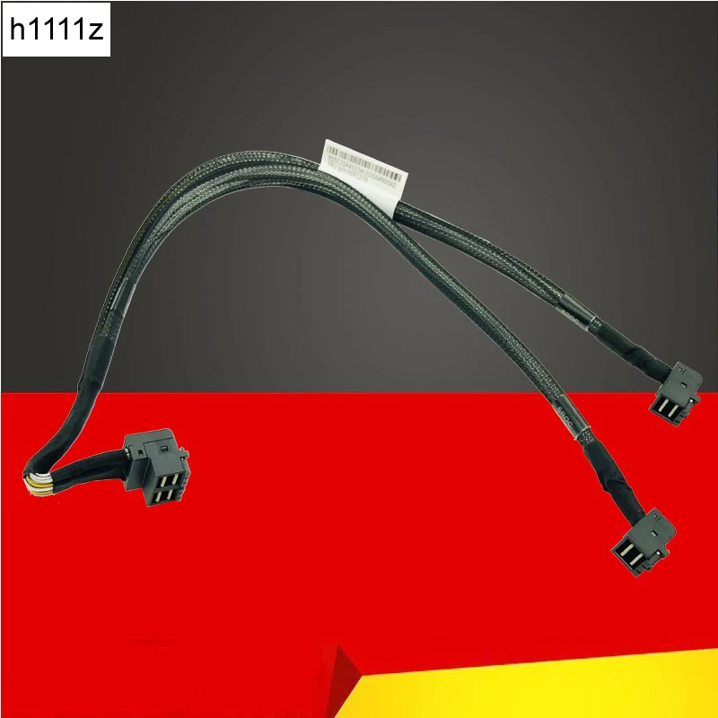 SAS кабель двойной MINI HD 406 мм Φ К 2x SFF-8643 для LENOVO ThinkServer RD550 R520i/720i RAID Card MiniSAS Cable 00FC278 |