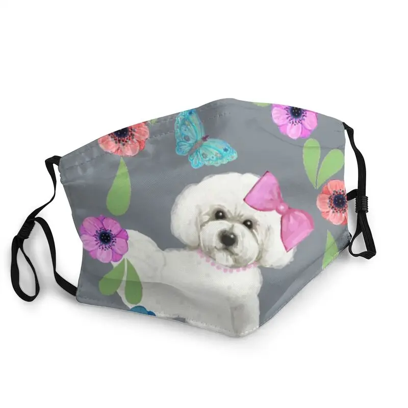 Многоразовые собаки Bichon Frise и бабочек Лыжная маска Pet Lover Маска Для мужчин женщин