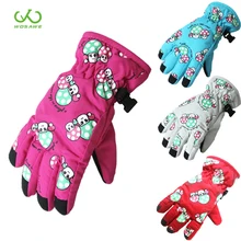 Детские зимние теплые лыжные перчатки для сноубординга для мальчиков и девочек, детские зимние варежки, водонепроницаемые дышащие перчатки для катания на лыжах