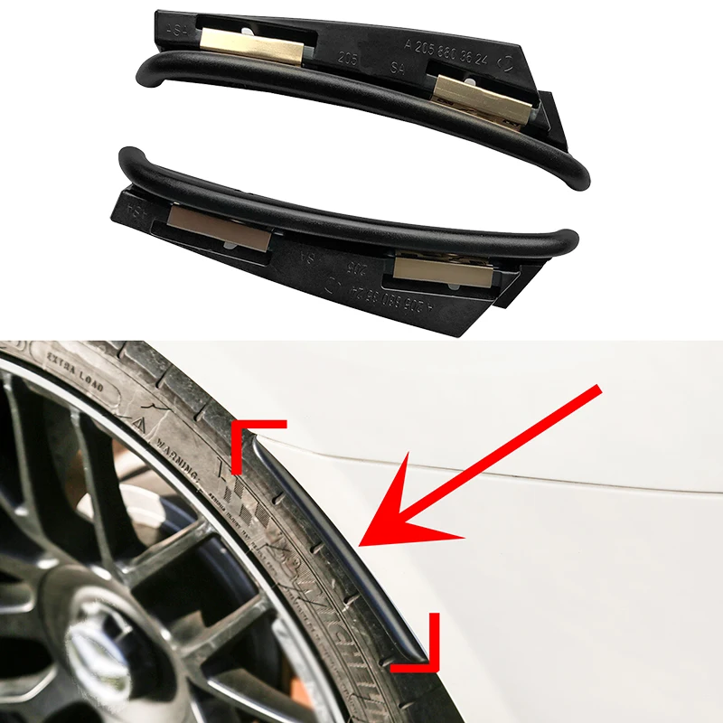 For Mercedes S205 W205 C180-C43 S213 W213 E200-E43 AMG Bumper Fender Flare Extension