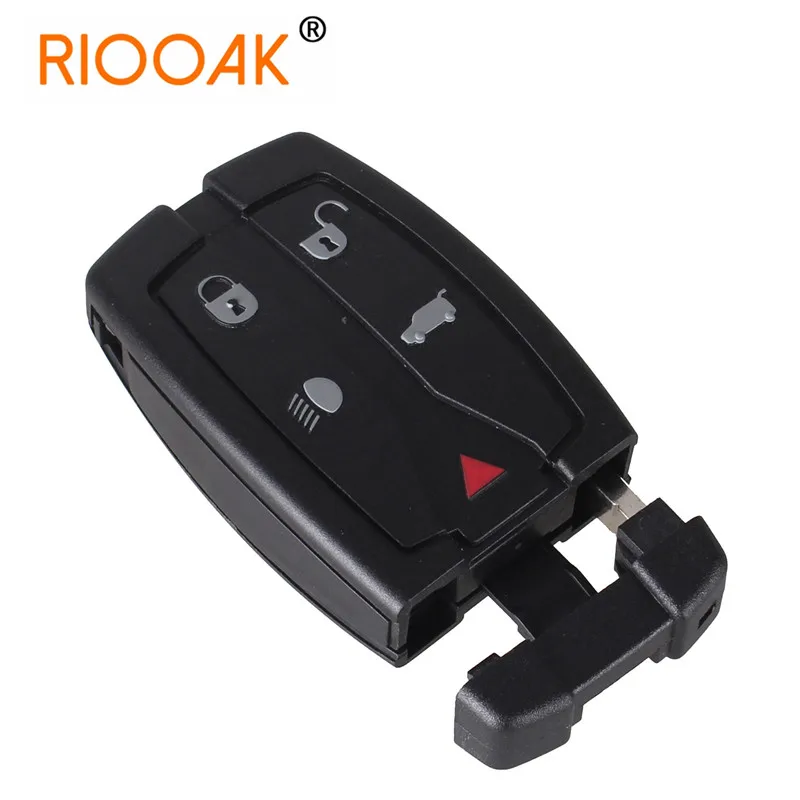 5 Buttons Remote Key Blade Fob Shell Case Replacement Fit For Land Rover Freelander 2 3Car Key