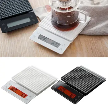 

3kg/0.1g Drip Coffee Scale with Timer Electronic Digital Kitchen Scale LCD Scale
