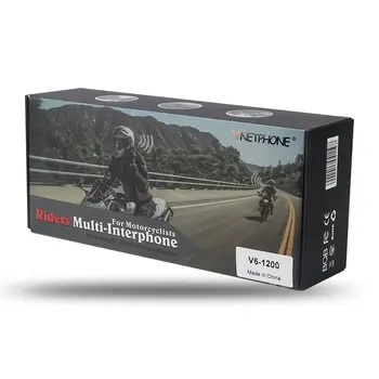 

Vnetphone 800m Motorcycle Helmet Walkie Talkie Headset V6 Single Pack Durable Headset