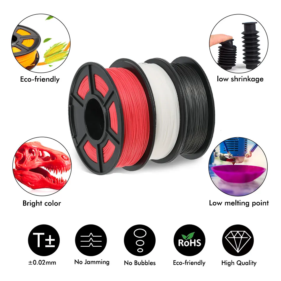 Fils en plastique pour stylo 3D basse température PCL, matériel d'imprimante,  impression 3D, filament réutilisable de 5 mètres, commande minimum, 5  pièces - AliExpress