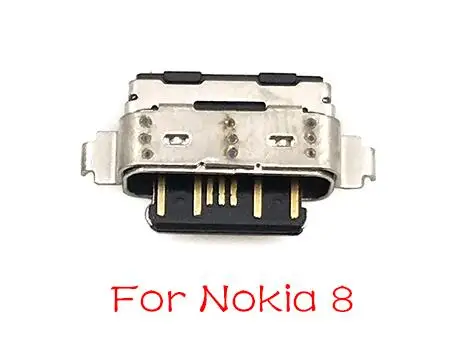 For Nokia 8 2 шт./партия, для Nokia 3 6 7 Plus 8 6,1 7,1 5,1 Plus X5 X6 X7 USB зарядное устройство док-станция разъем порт разъем гибкий кабель - Цвет: For Nokia 8