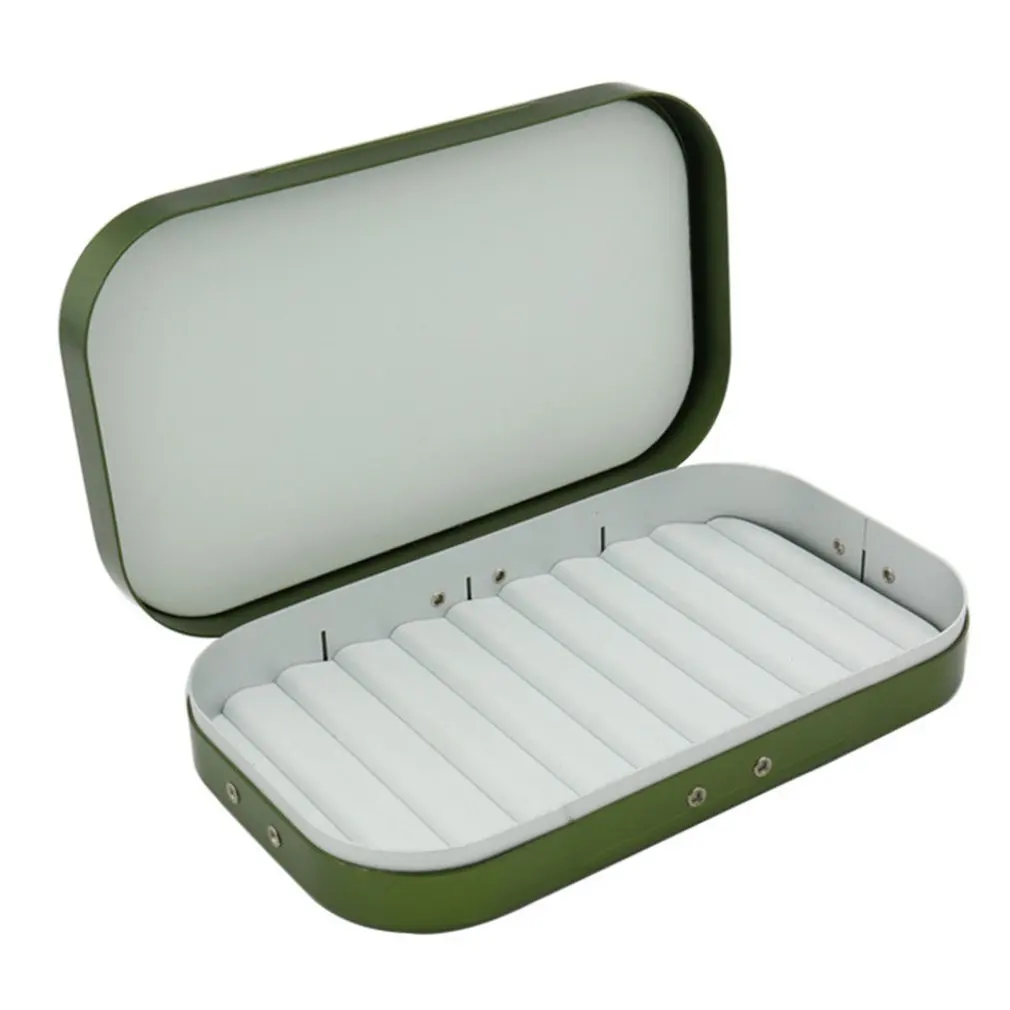 Aluminum Alloy Fly Fishing Lure Hook Storage Case Portable Fish Lure Bait Tackle Box Container Fishing Accessories