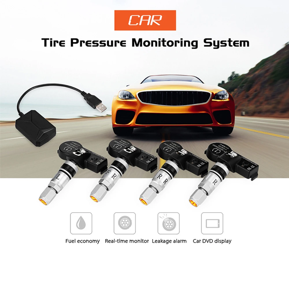 USB Android TPMS монитор давления в шинах навигация Мониторинг сигнализация