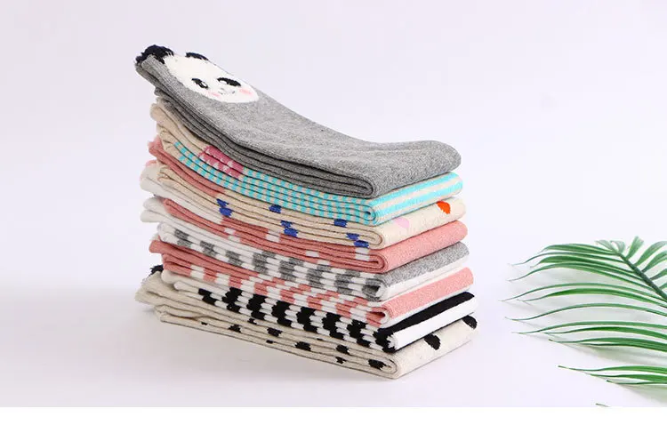 Spring And Autumn Stripes Polka Dot Children's Socks Cute Princess Cotton Stockings Baby Crawling Kneecap Children's Socks